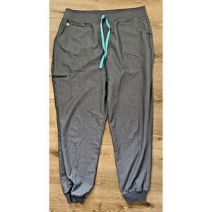 FIGS Winton Cargo Jogger Scrub Pants XXL Tall Gray High Rise Stretch